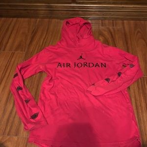 Great condition youth boys M Jordan hooded long sleev